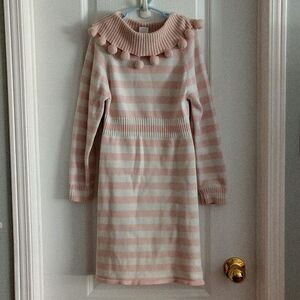 Gymboree Girl's Striped Sweater Dress with Pom Pom